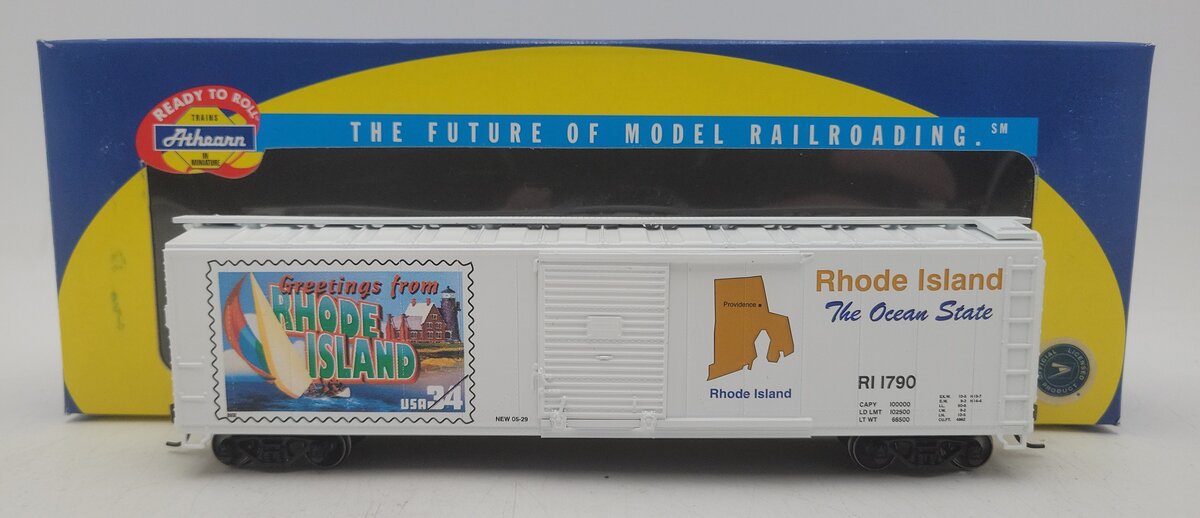 Athearn 93339 HO Rhode Island USPS 50' Single Door Boxcar #1790 EX/Box