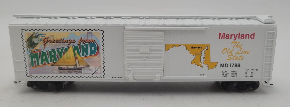 Athearn 93320 HO Scale USPS 50' Single Door Boxcar - Maryland #1788 EX/Box