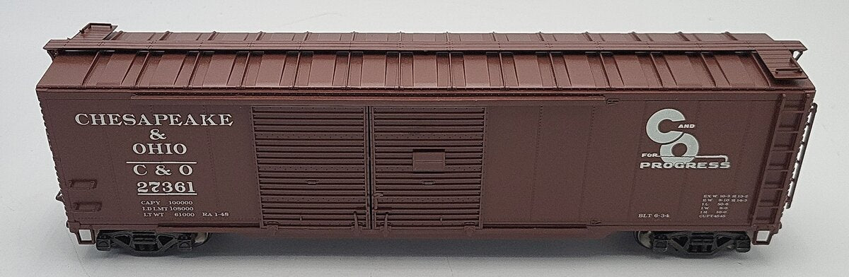 Pecos SB-0119-2 O Scale Chesapeake & Ohio Boxcar #27361 (2-Rail) Custom LN/Box
