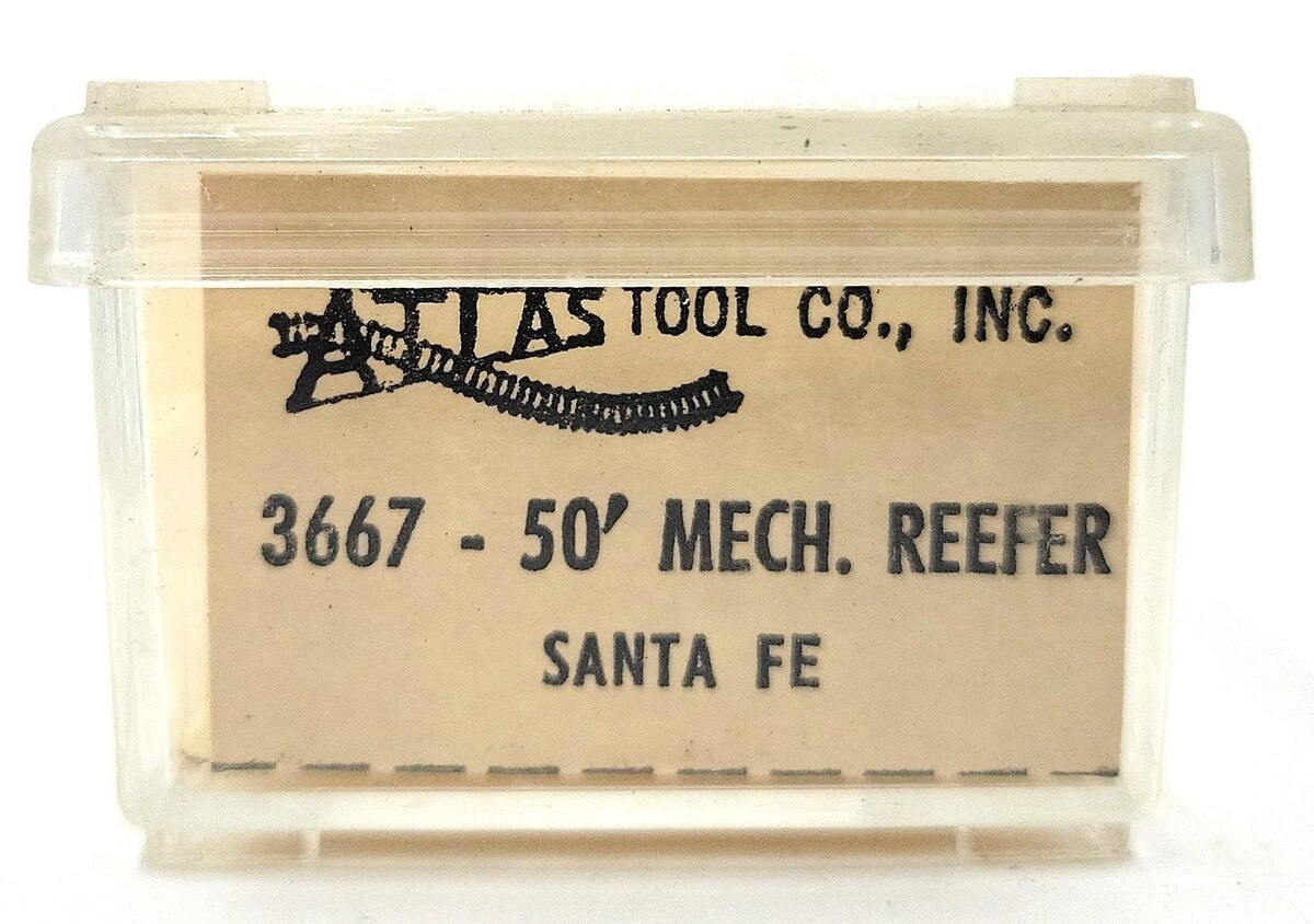 Atlas 3667 N Scale Santa Fe 50' Reefer #3150 VG/Box