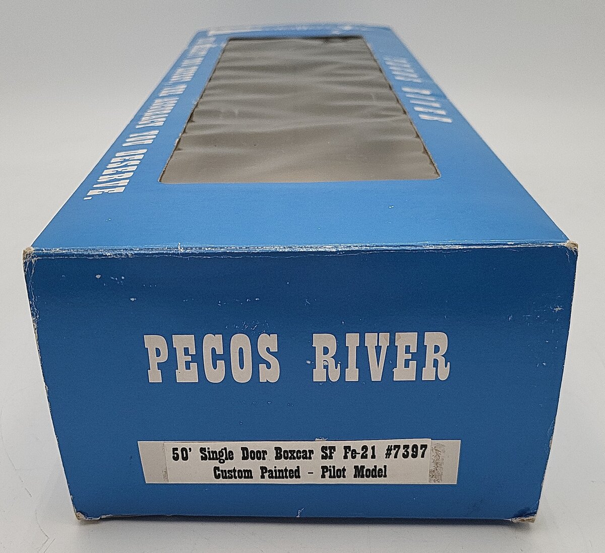 Pecos O Scale Santa Fe Boxcar #7397 2-Rail Custom VG/Box
