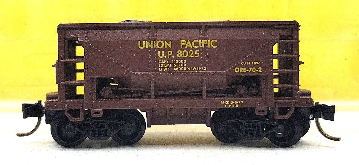 Atlas 3213 N Scale Union Pacific 70 Ton Ore Car #8025 LN