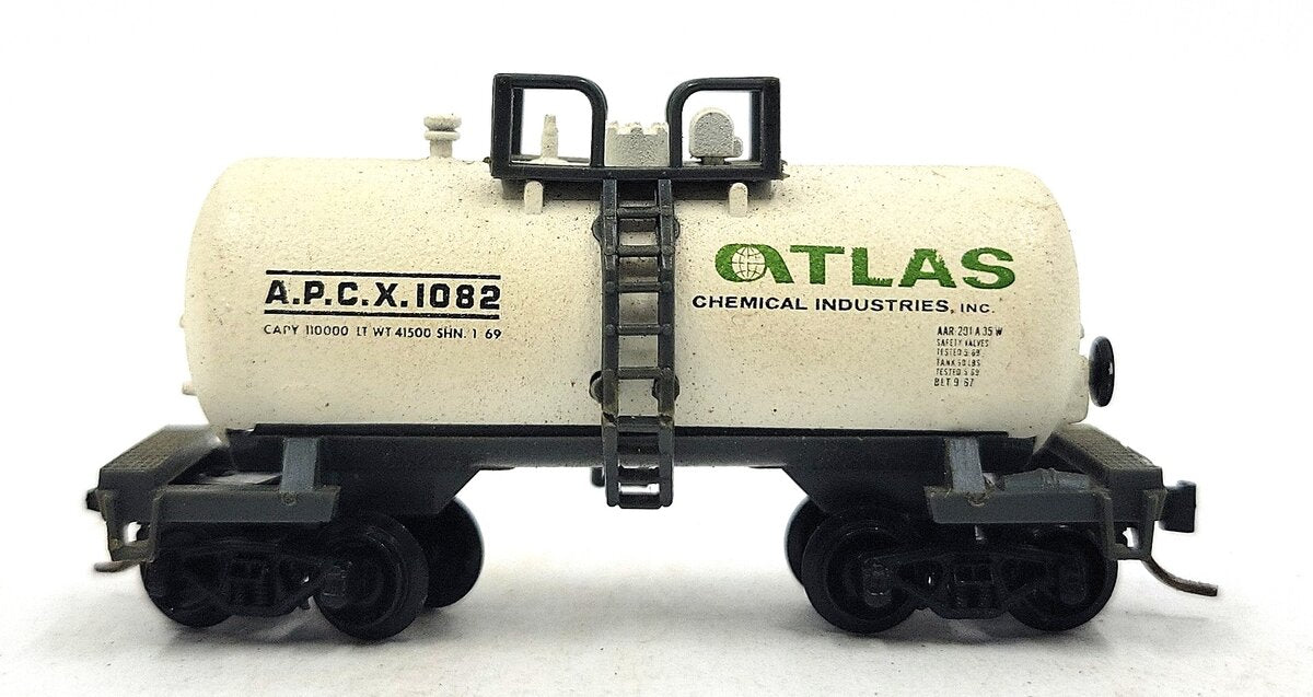 Atlas 3241 N Scale Atlas Chemical Beercan Tank Car #1082 EX/Box