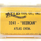 Atlas 3241 N Scale Atlas Chemical Beercan Tank Car #1082 EX/Box