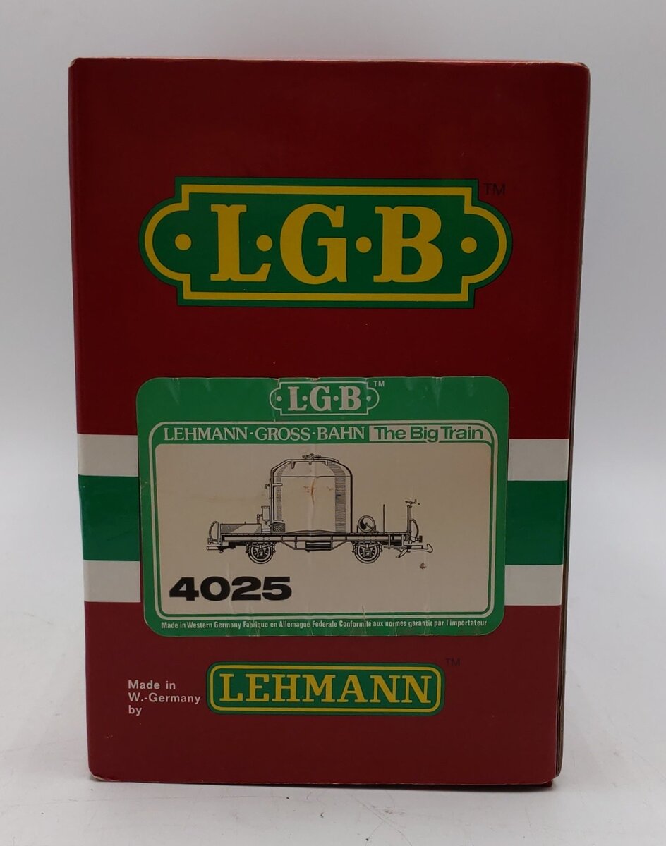 LGB 4025 G Scale RhB Tank Car (Metal Wheels) EX/Box