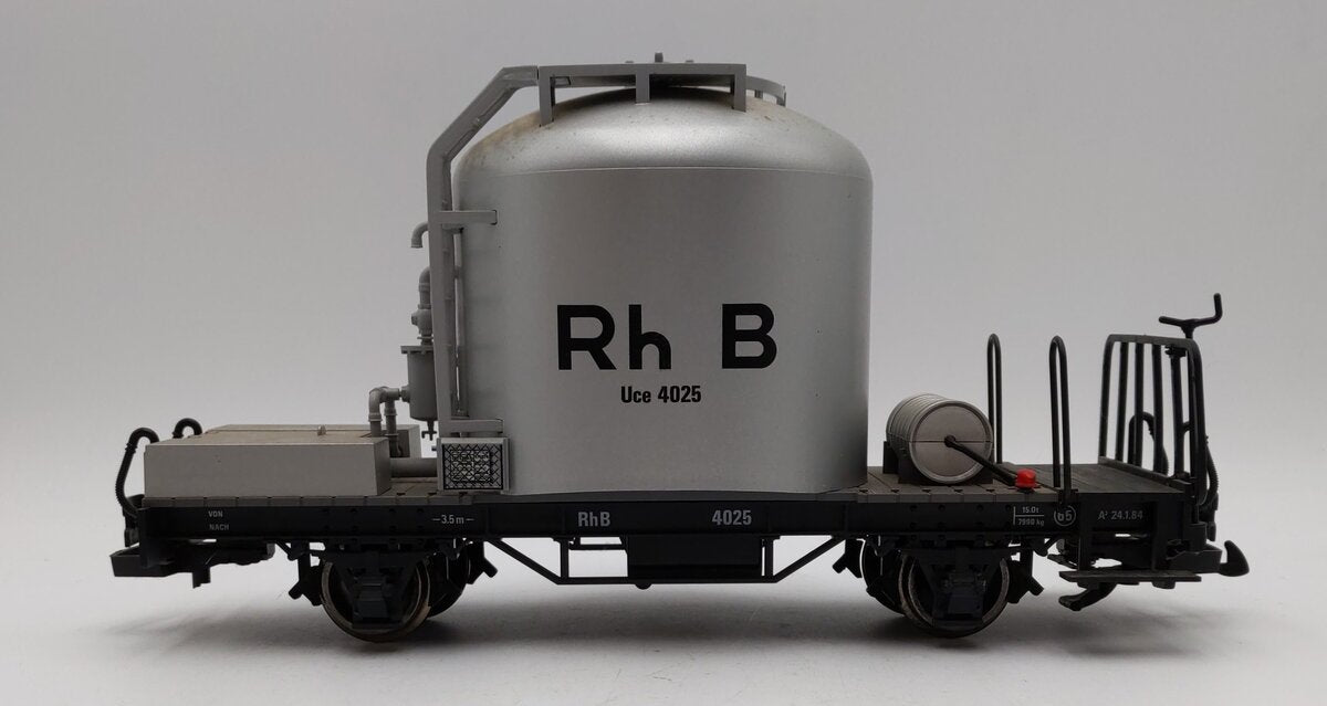 LGB 4025 G Scale RhB Tank Car (Metal Wheels) EX/Box