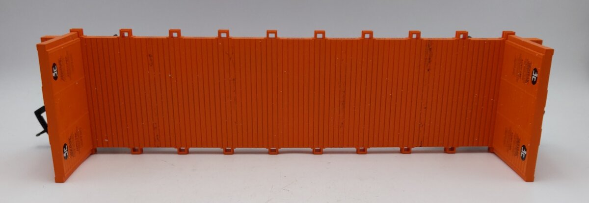 USA Trains 17606 G Illinois Central Flatcar with Pipe Load Orange EX/Box