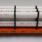 USA Trains 17606 G Illinois Central Flatcar with Pipe Load Orange EX/Box
