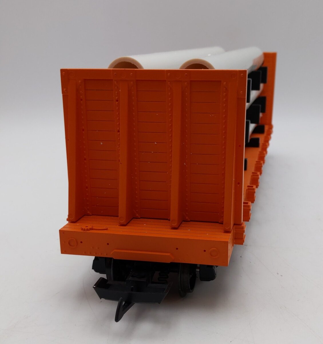 USA Trains 17606 G Illinois Central Flatcar with Pipe Load Orange EX/Box