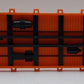 USA Trains 17606 G Illinois Central Flatcar with Pipe Load Orange EX/Box