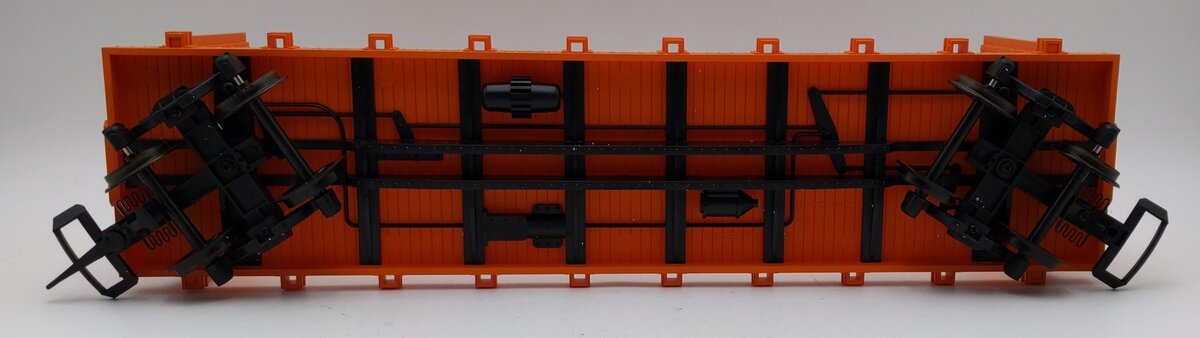 USA Trains 17606 G Illinois Central Flatcar with Pipe Load Orange EX/Box