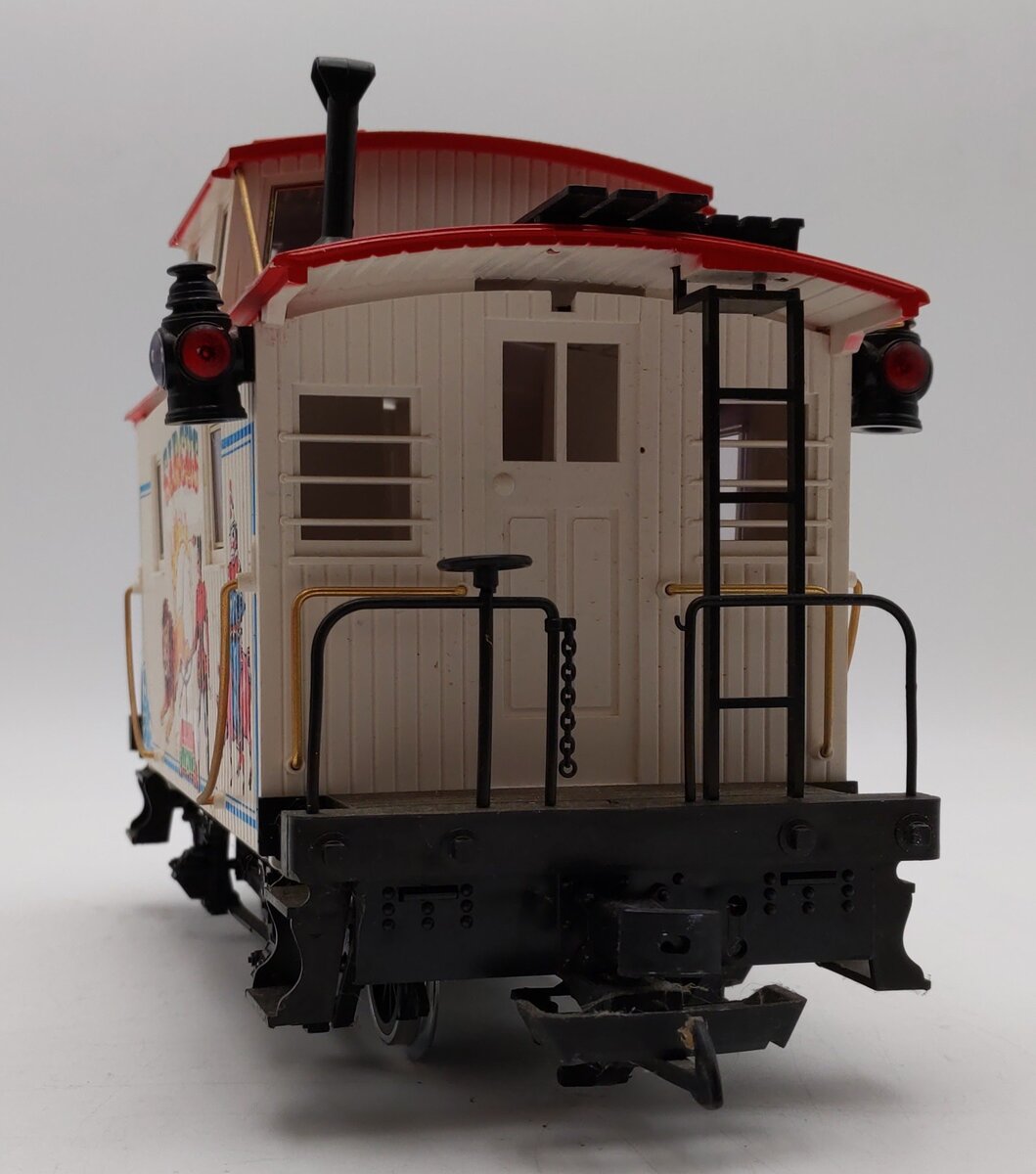 LGB 4165 G Scale Circus 4-Wheel Caboose (Metal Wheels) EX/Box