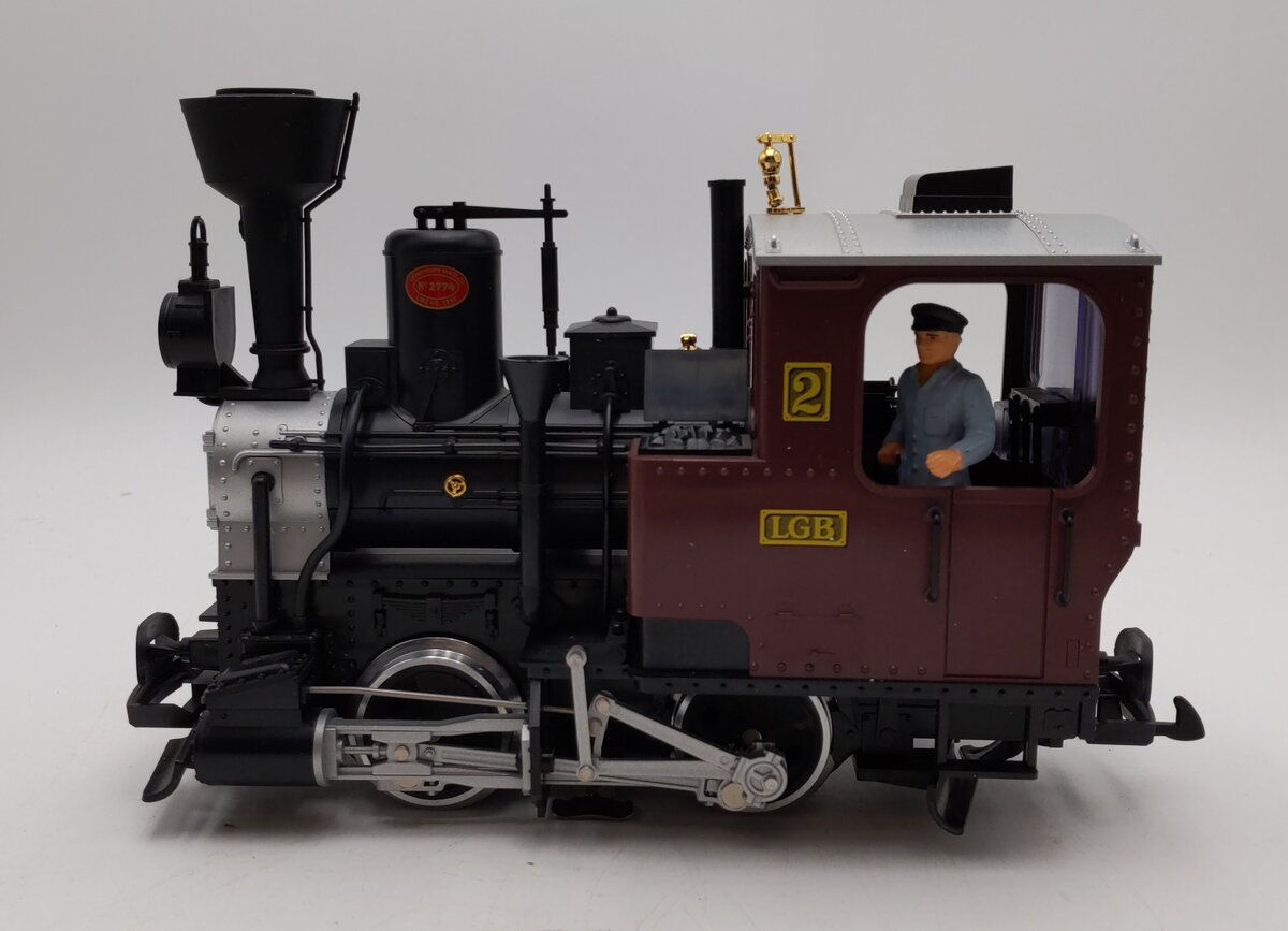 LGB 20211 G Scale 0-4-0 Steam Locomotive w/ Engineer VG