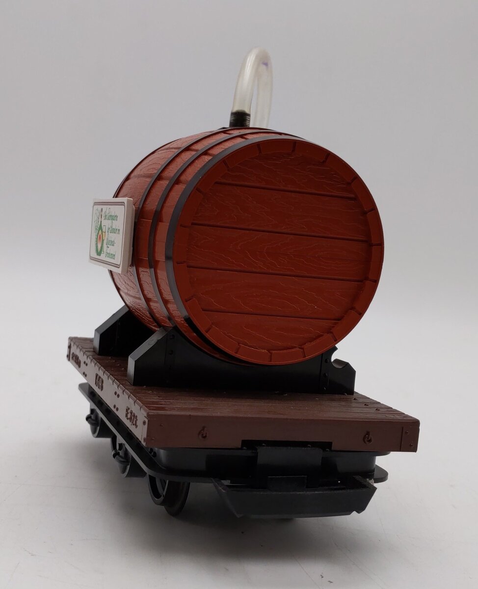 LGB 40470 G Scale Flatcar with Wine Barrel EX/Box