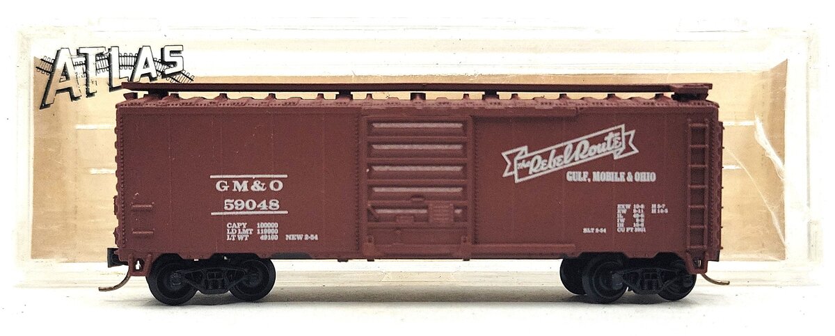 Atlas 3430 N Scale GM&O 40' Box Car #59048 LN/Box