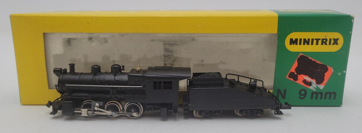 Trix 2929 N Scale 0-6-0 Steam Locomotive & Tender - Undecorated EX/Box