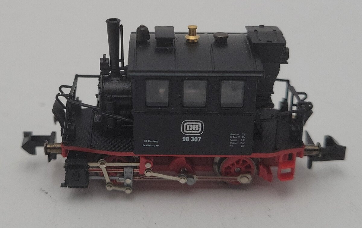 Trix 12714 N Scale BR98 DB Tank Steam Locomotive #98307 EX/Box
