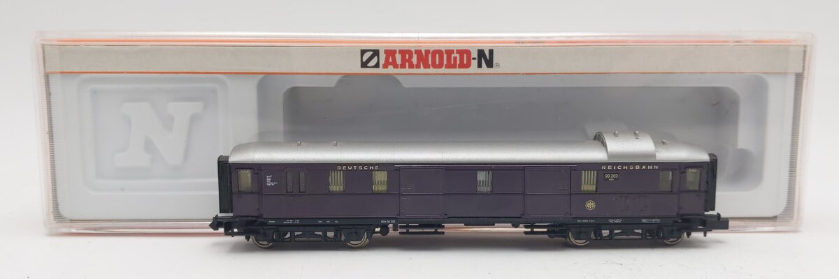 Arnold 3859 N Scale DR Illuminated Baggage Car EX/Box