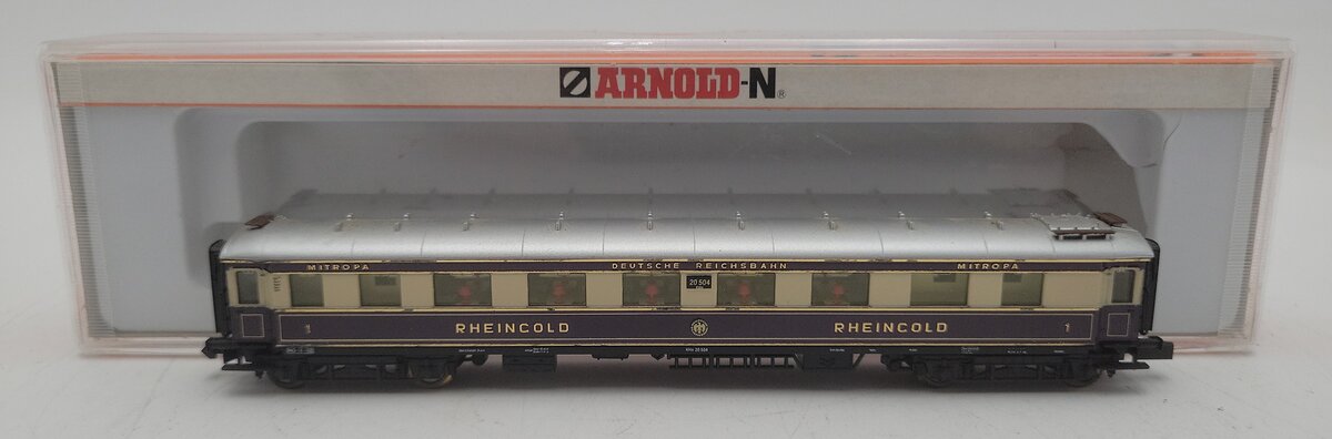 Arnold 3855 N Scale DR Rheincold First Class Passenger Car #1 EX/Box