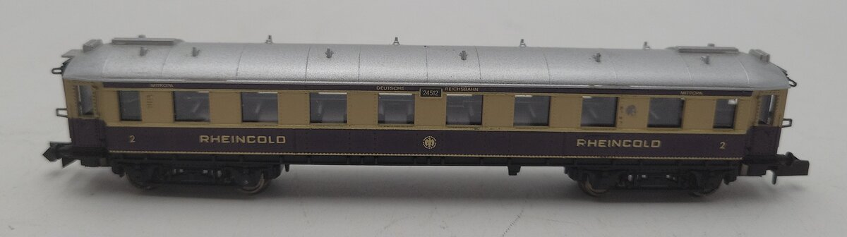 Arnold 5803 N Scale DR Rheincold 2nd Class Passenger Car #24512 EX/Box