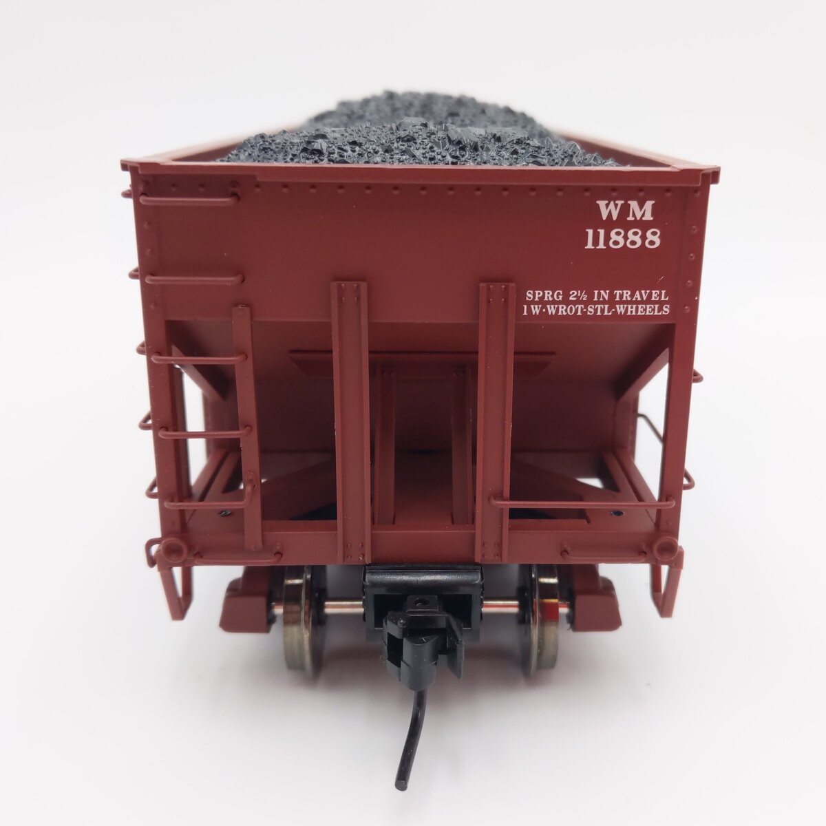 Atlas 7756-5 O Scale Western Maryland 55 Ton Fishbelly Hopper #11888 (2-Rail) EX/Box