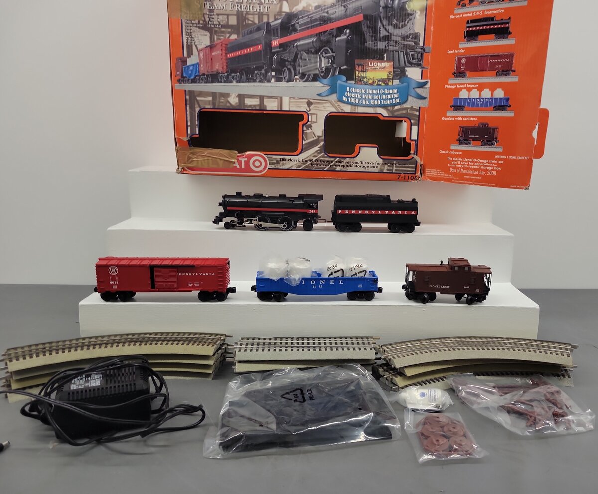Lionel 7-11087 O Gauge Pennsylvania 50th Anniversary Steam Freight Set VG/Box