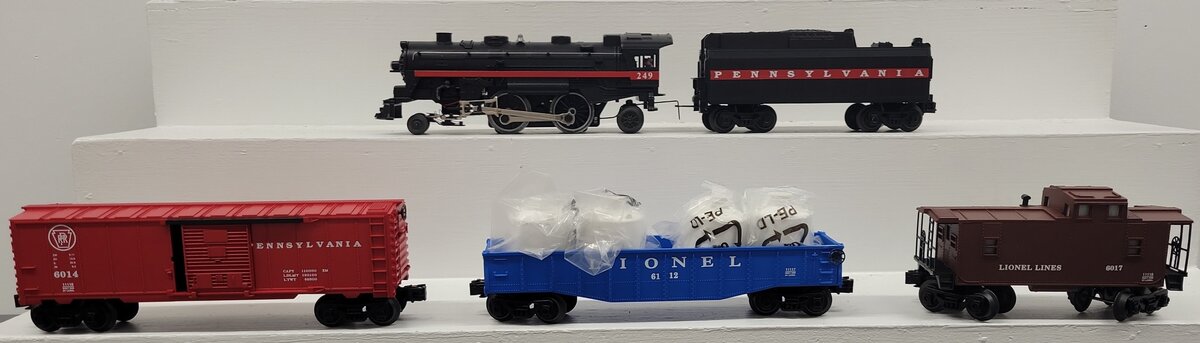 Lionel 7-11087 O Gauge Pennsylvania 50th Anniversary Steam Freight Set VG/Box