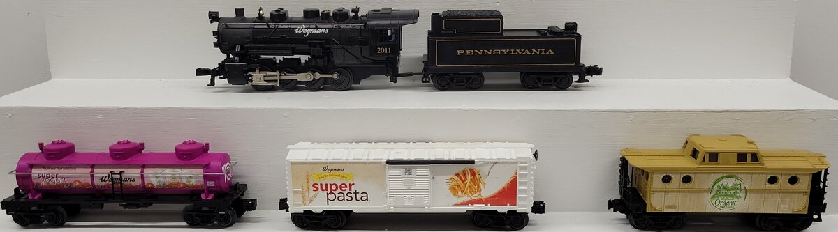 Lionel 6-30176 Wegmans O Gauge Steam Freight Train Set EX/Box