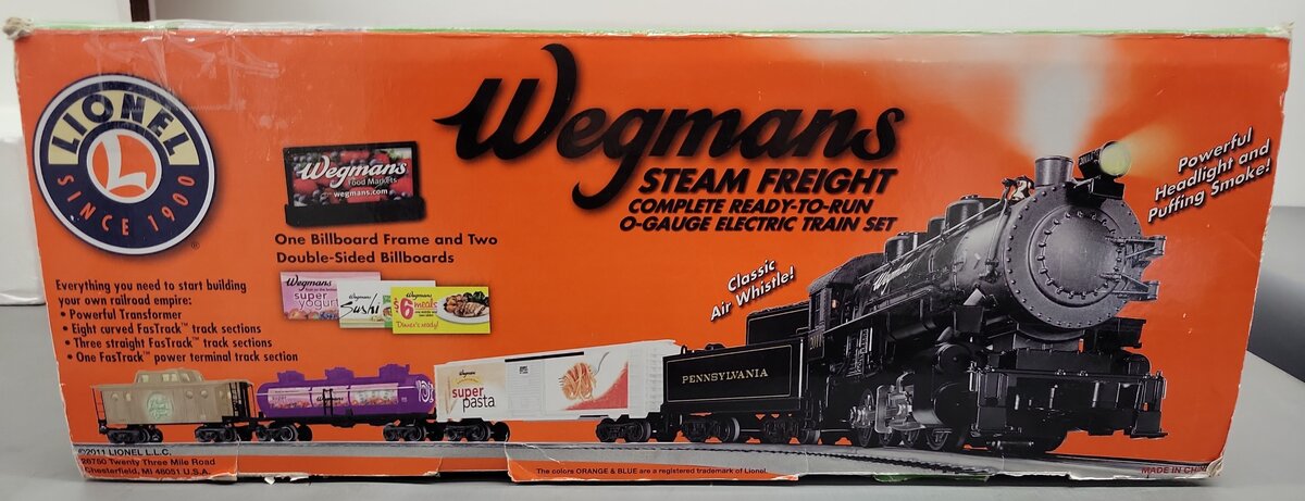 Lionel 6-30176 Wegmans O Gauge Steam Freight Train Set EX/Box