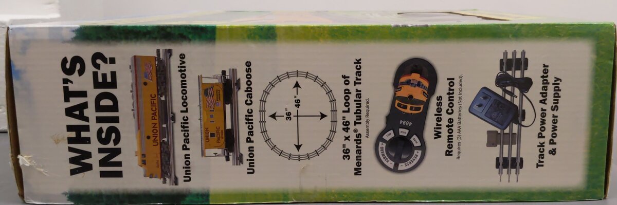 Menards 275-9203 O Gauge Union Pacific RTR Train Starter Set #4694/10583 EX/Box