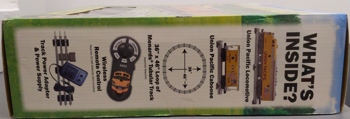 Menards 275-9203 O Gauge Union Pacific RTR Train Starter Set #4694/10583 EX/Box