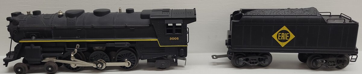 K-Line K3005 O Gauge Erie 4-6-2 Steam Locomotive & Tender #3005 EX/Box