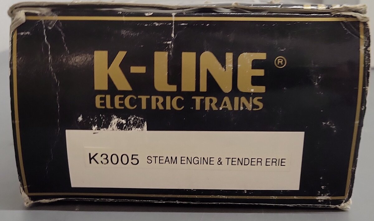 K-Line K3005 O Gauge Erie 4-6-2 Steam Locomotive & Tender #3005 EX/Box
