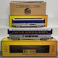 MTH 30-6509 O Amtrak RailKing O-31 SuperLiner Coach/Lounge Set (Set of 2) EX/Box