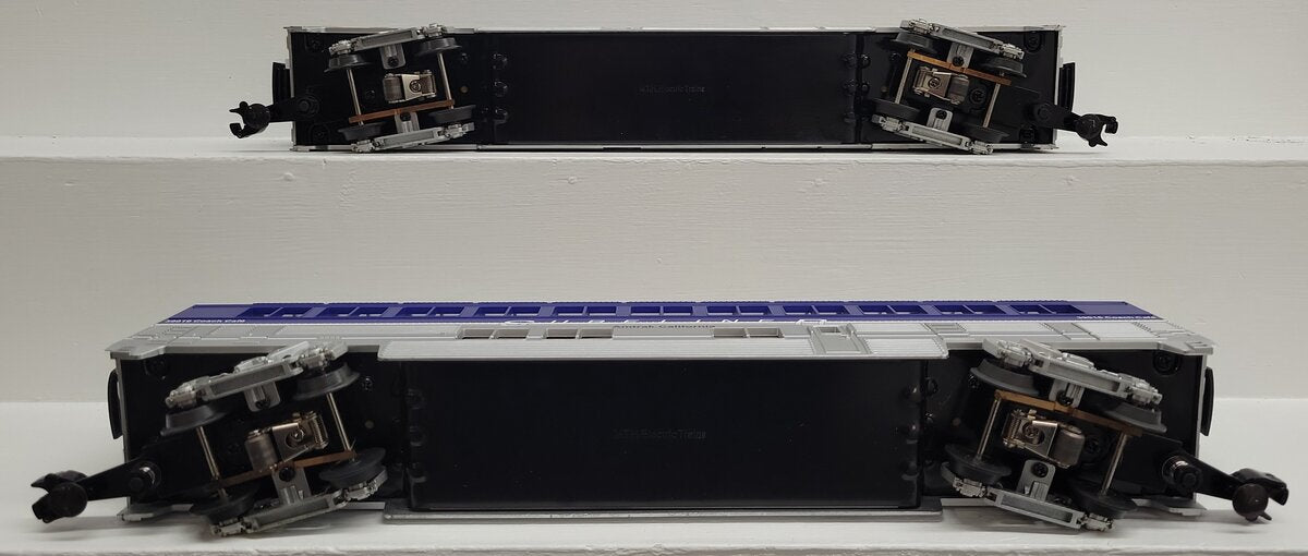 MTH 30-6509 O Amtrak RailKing O-31 SuperLiner Coach/Lounge Set (Set of 2) EX/Box