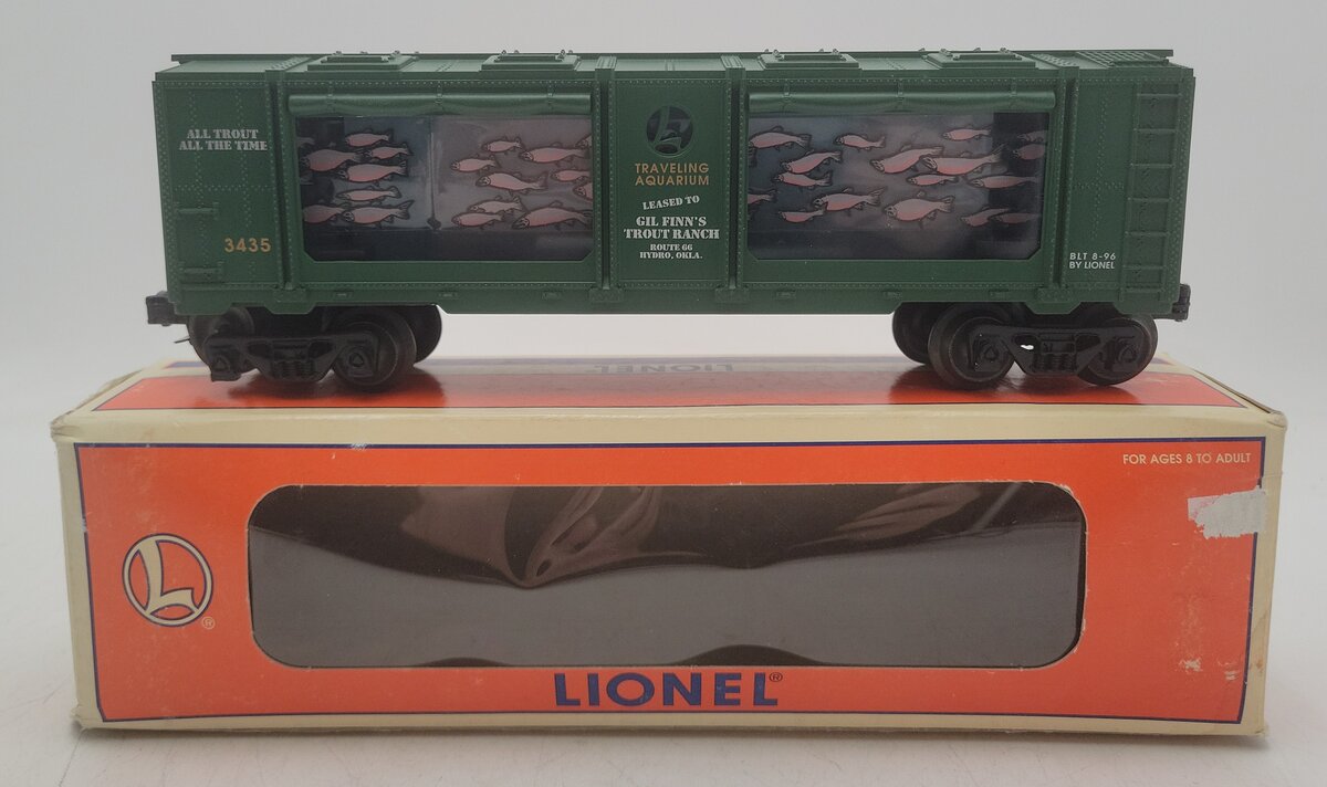 Lionel 6-16742 O Gauge Gil Finn's Trout Ranch Animated Aquarium Car #3435 EX/Box