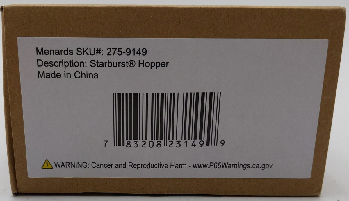 Menards 275-9149 O Gauge Starburst Hopper #7770 EX/Box