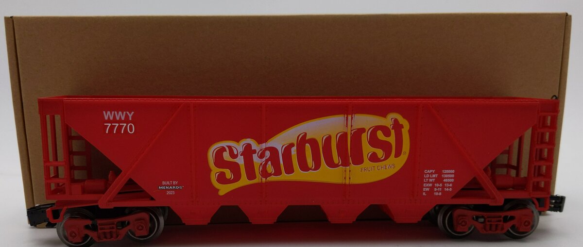 Menards 275-9149 O Gauge Starburst Hopper #7770 EX/Box
