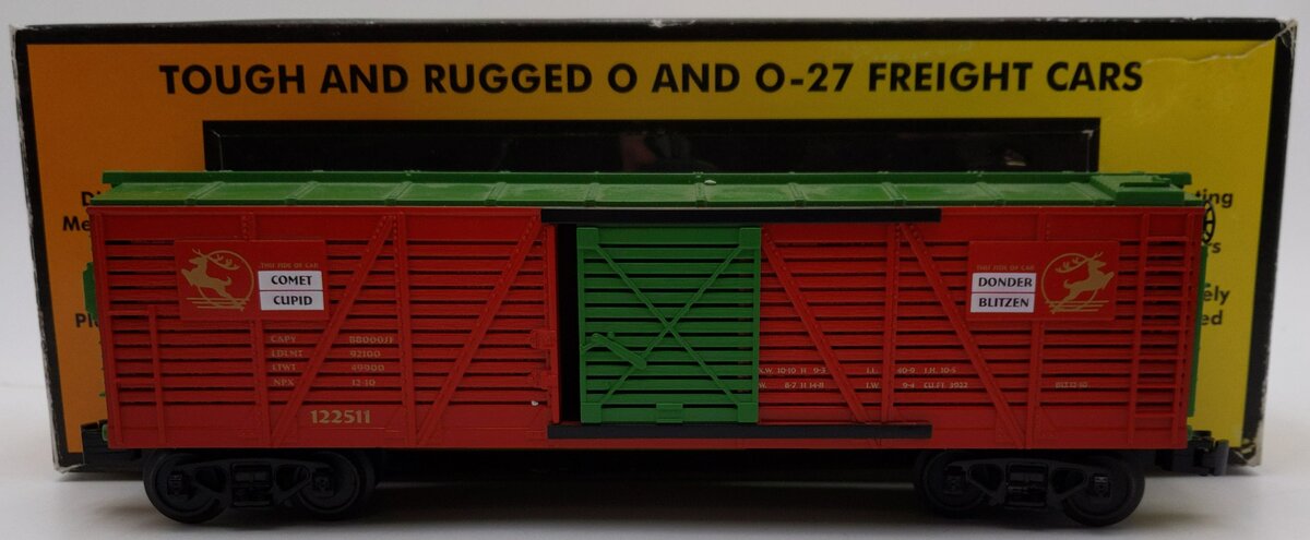 MTH 30-7193 Christmas Stock Car EX/Box
