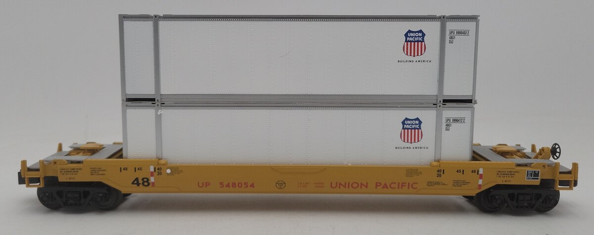 MTH 30-4214A O Gauge Union Pacific Husky Stack Car #548054 EX