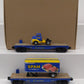 Menards 275-9545 O Gauge Chessie Flatcars w/ SPAM Tractor/Trailer (2) EX/Box