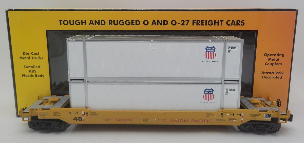 MTH 30-76432 O Scale Union Pacific Husky Stack Car #548050 EX/Box