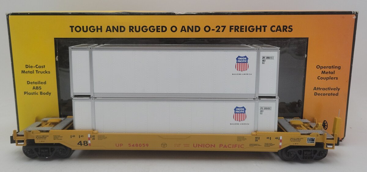 MTH 30-4214C Union Pacific Husky Stack Car w/ ETD #548059 EX/Box