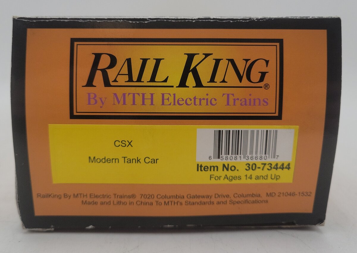MTH 30-73444 O CSX Modern Tank Car #993328 VG/Box