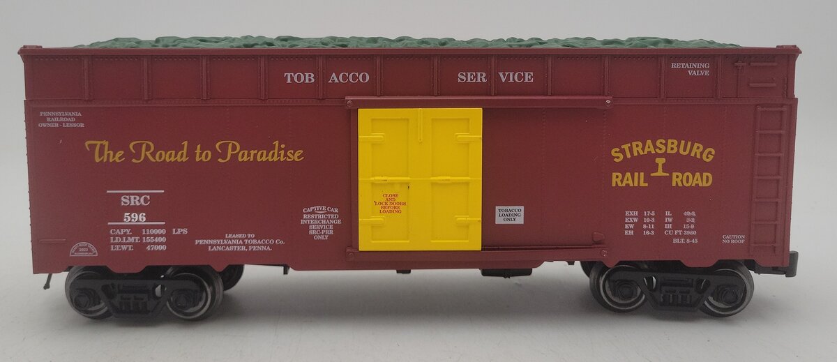 RMT 86499-40 O Gauge Strasburg Railroad 40' Tobacco Car #695 EX/Box