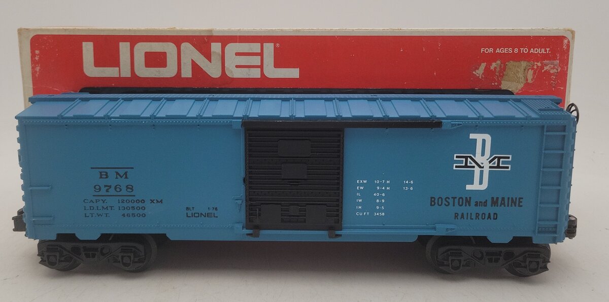 Lionel 6-9768 O Gauge Boston & Maine Boxcar VG/Box
