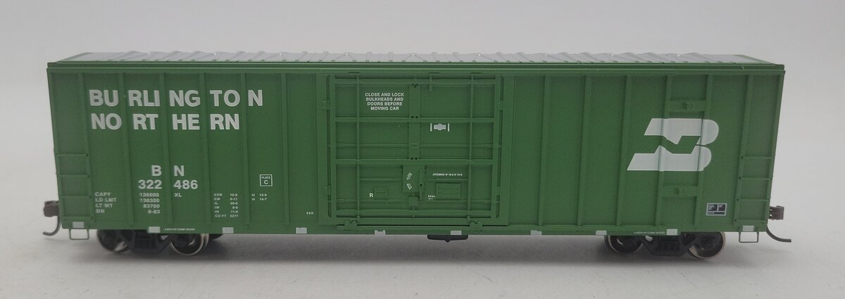 Athearn 92952 HO Scale Burlington Northern 50' FMC Plug Door Box Car #322486 LN/Box
