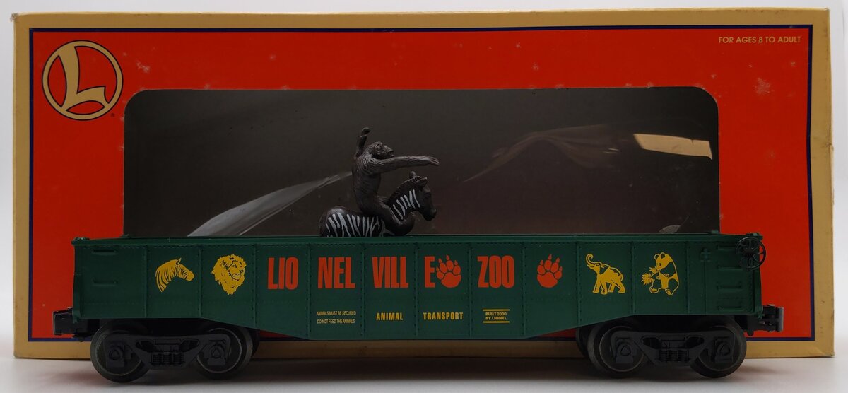 Lionel 6-19476 O Gauge Lionelville Zoo Gondola with Animals EX/Box