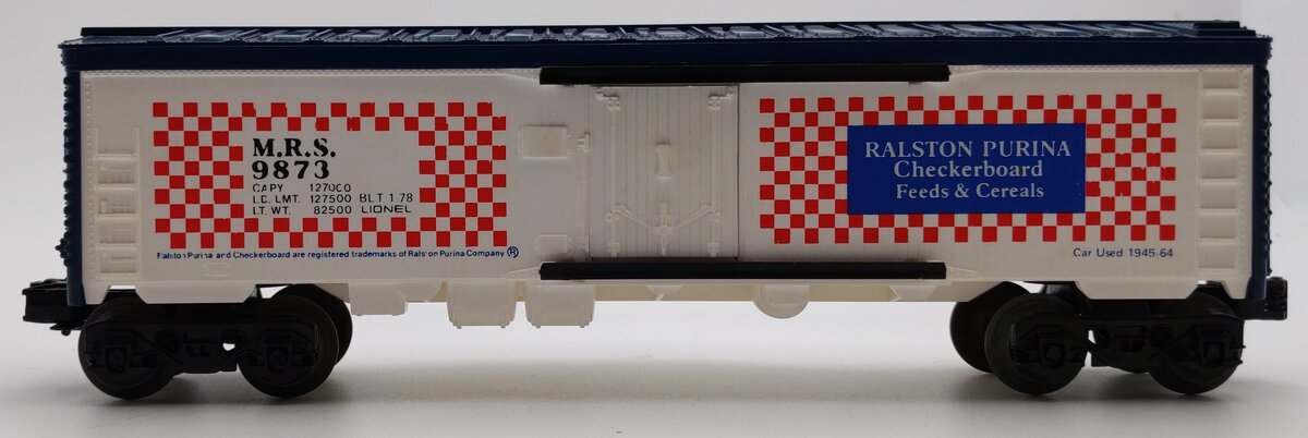 Lionel 6-9873 O Gauge Ralston Purina Billboard Reefer Car #9873 EX/Box