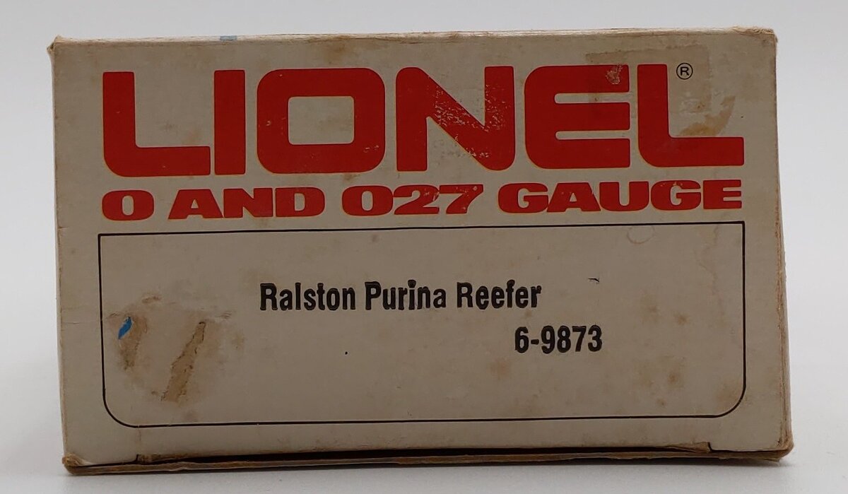 Lionel 6-9873 O Gauge Ralston Purina Billboard Reefer Car #9873 EX/Box